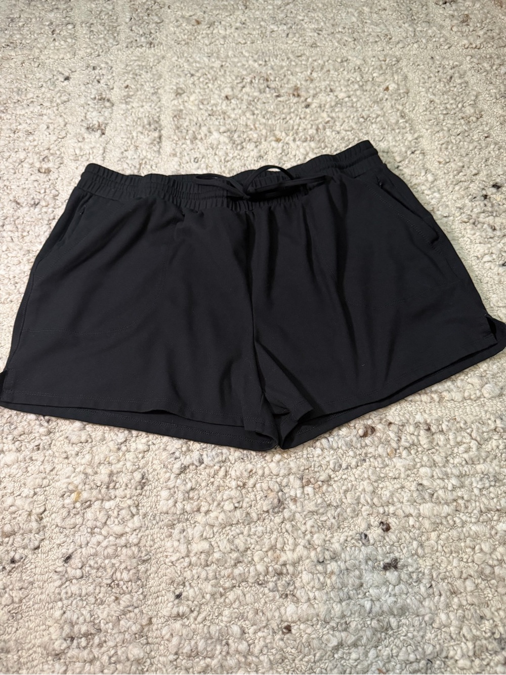 Rachel Zoe Black Drawstring Athletic Shorts